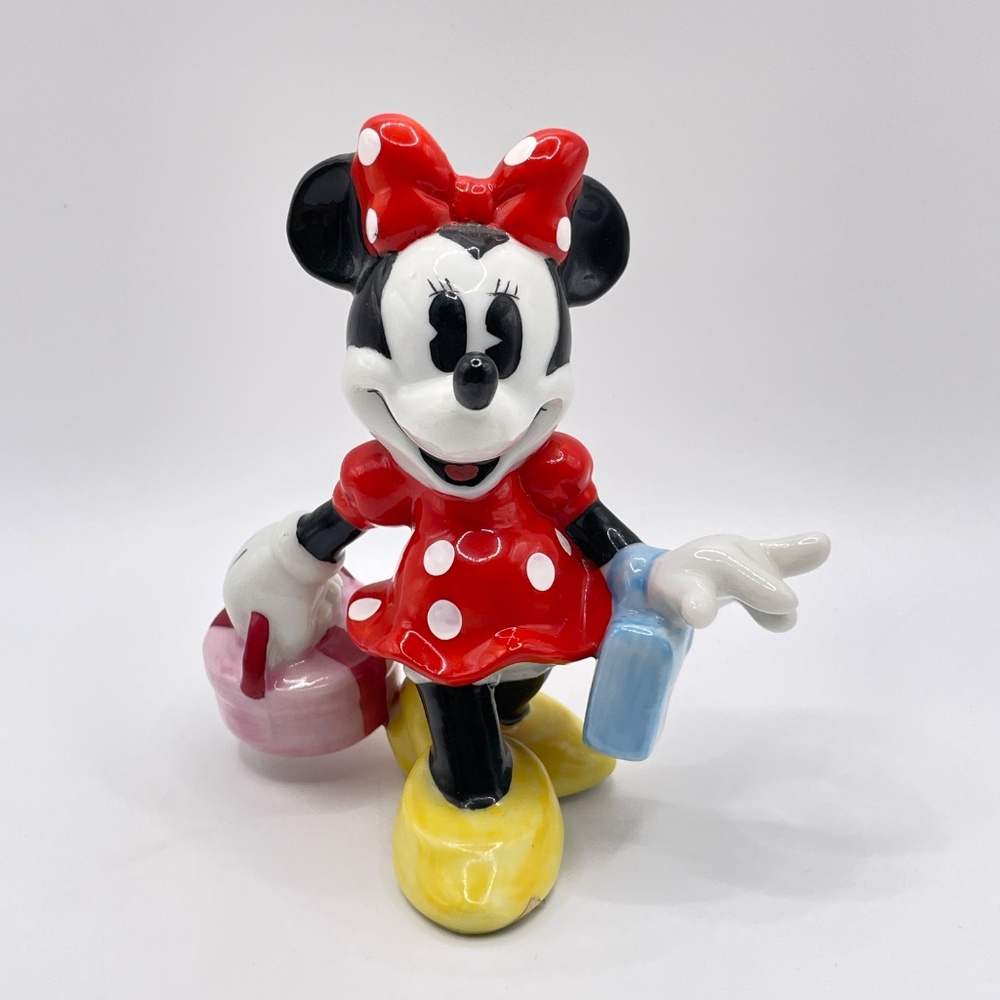 Disney Vintage Minnie Mouse Porcelain Figurine Collectible
